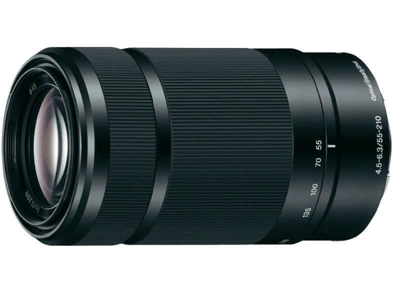 SONY E 55-210 mm f/4.5-6.3 OSS fekete objektív