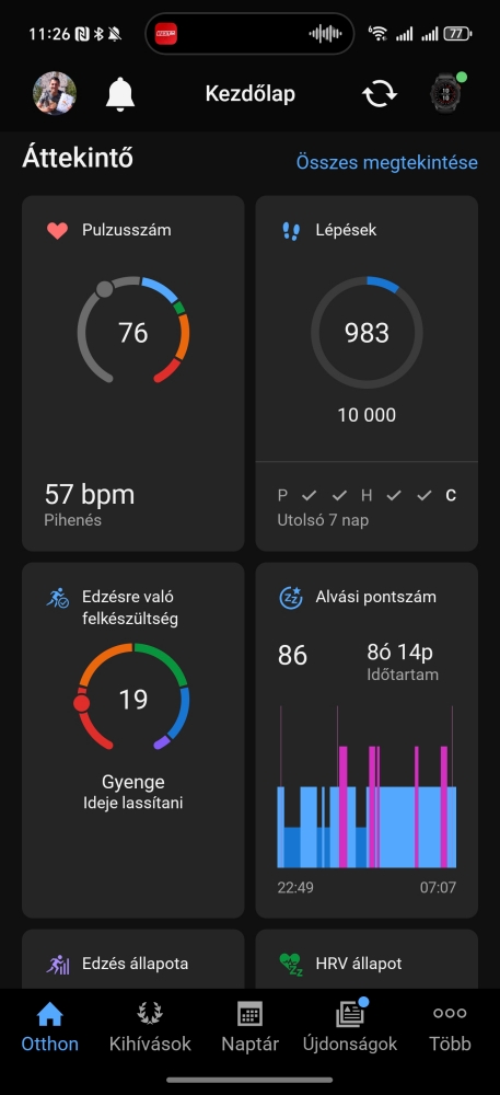 Garmin Instinct 3 AMOLED okosóra teszt: túrára fel