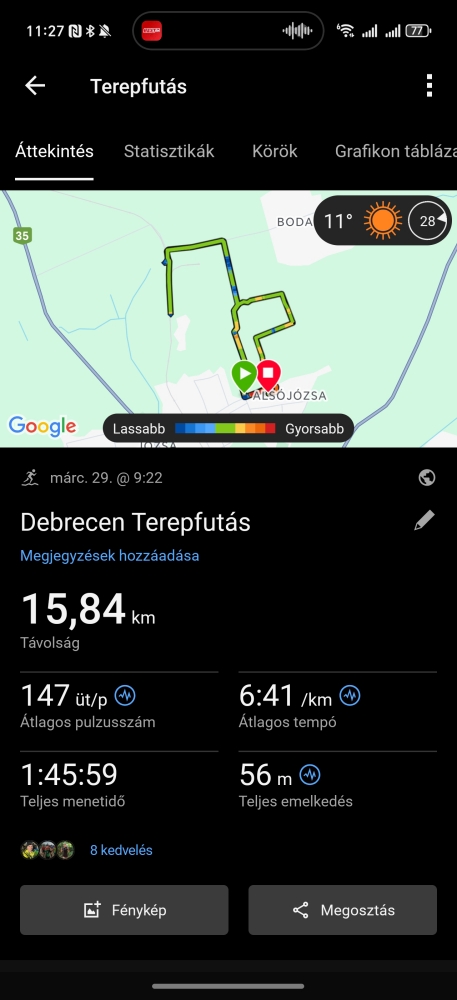 alkalmazás screen - térkép