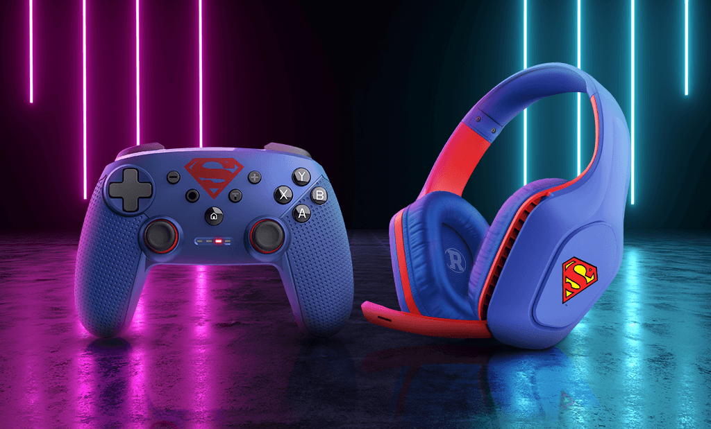 Trust GXT 415SM Zirox & GXT 542SM Muta – DC Comics gamer headset és kontroller Superman dizájnnal!