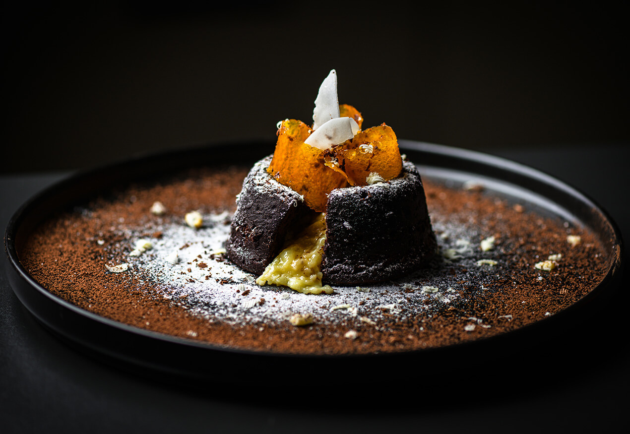 Kókuszkrémes csokoládé lava soufflé